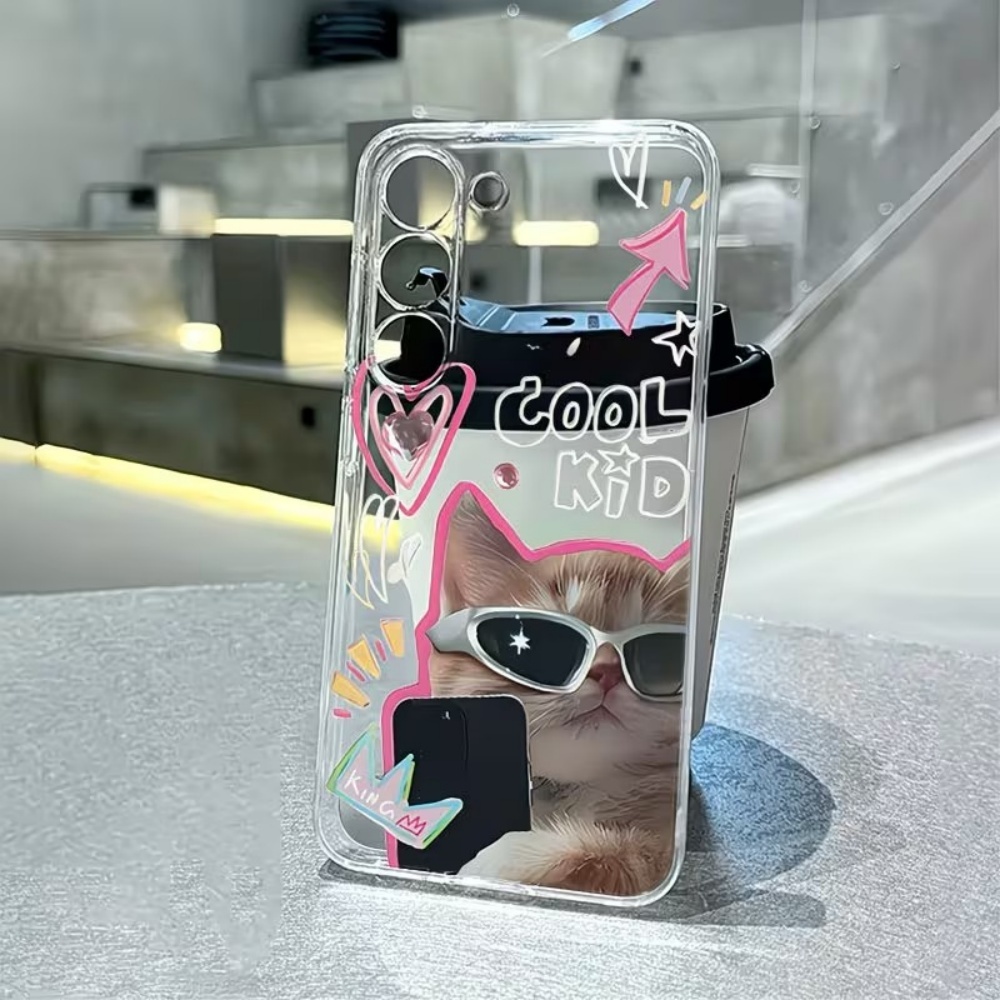 Phone Case Clear - Puppy Pattern Clear TPU Phone Case