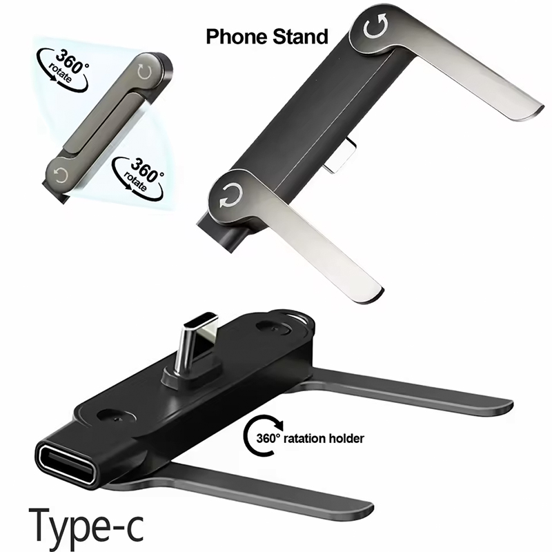 Fast Charging Cable - Flat Type C Phone Charging Bracket