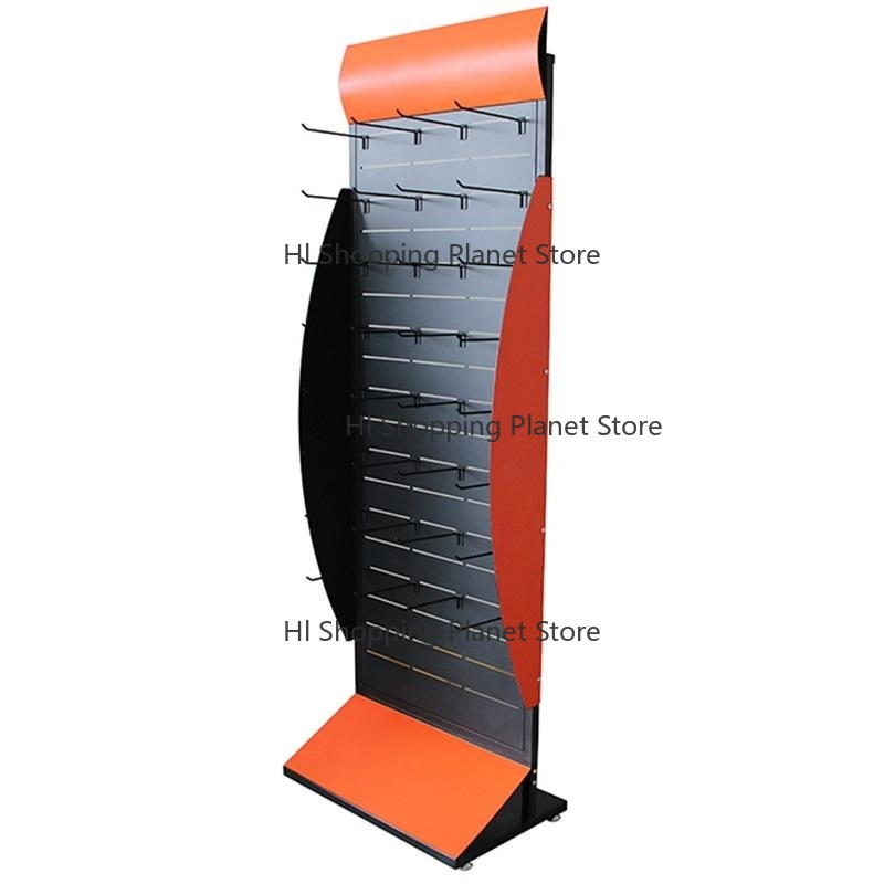 Phone Accessories Shop - Customized Modern Metal Slatwall Shelves Stand