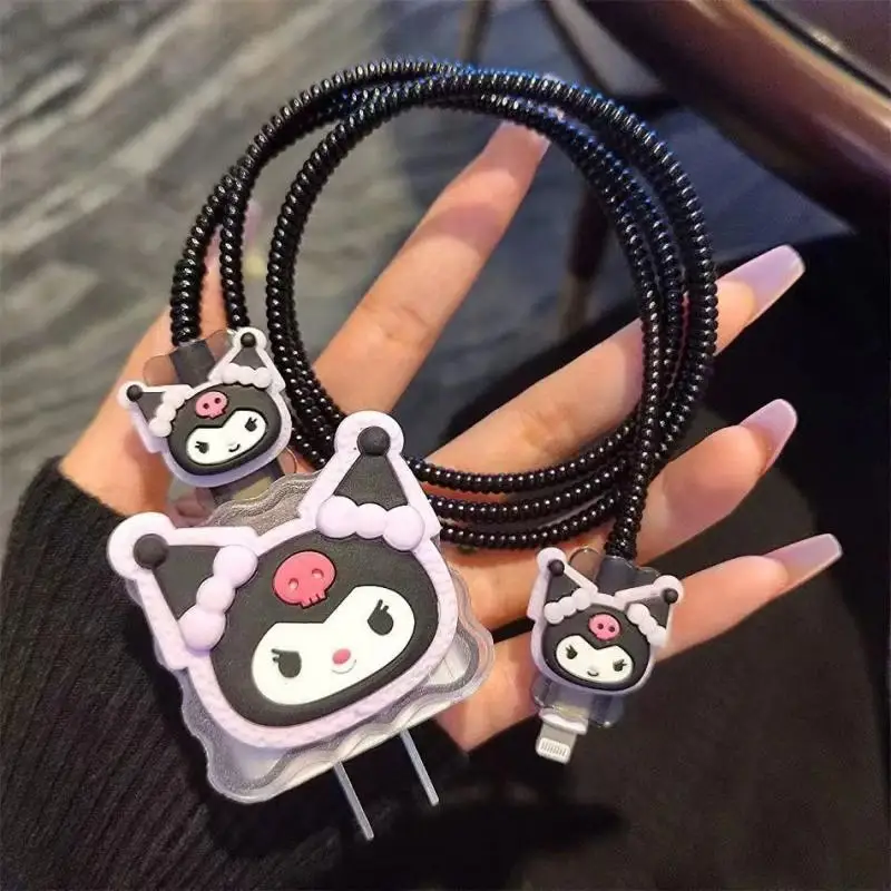 Fast Charging Cable - Anime Kuromi Break-Proof Data Cable Case