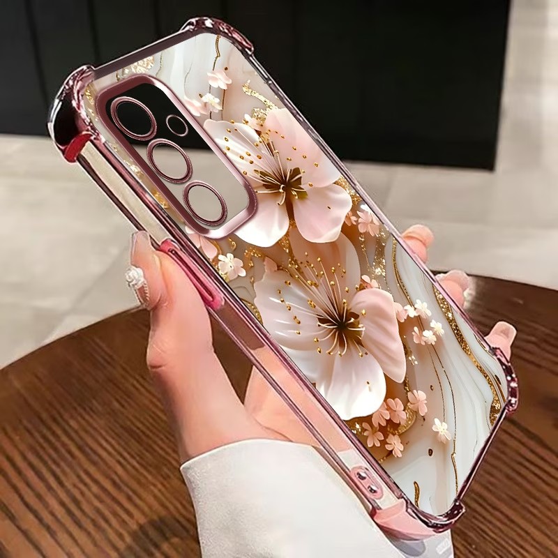 Electroplated Flower Clear Pho - đánh giá và giá Phone Case Clear