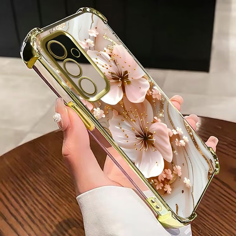 Electroplated Flower Clear Pho - đánh giá và giá Phone Case Clear