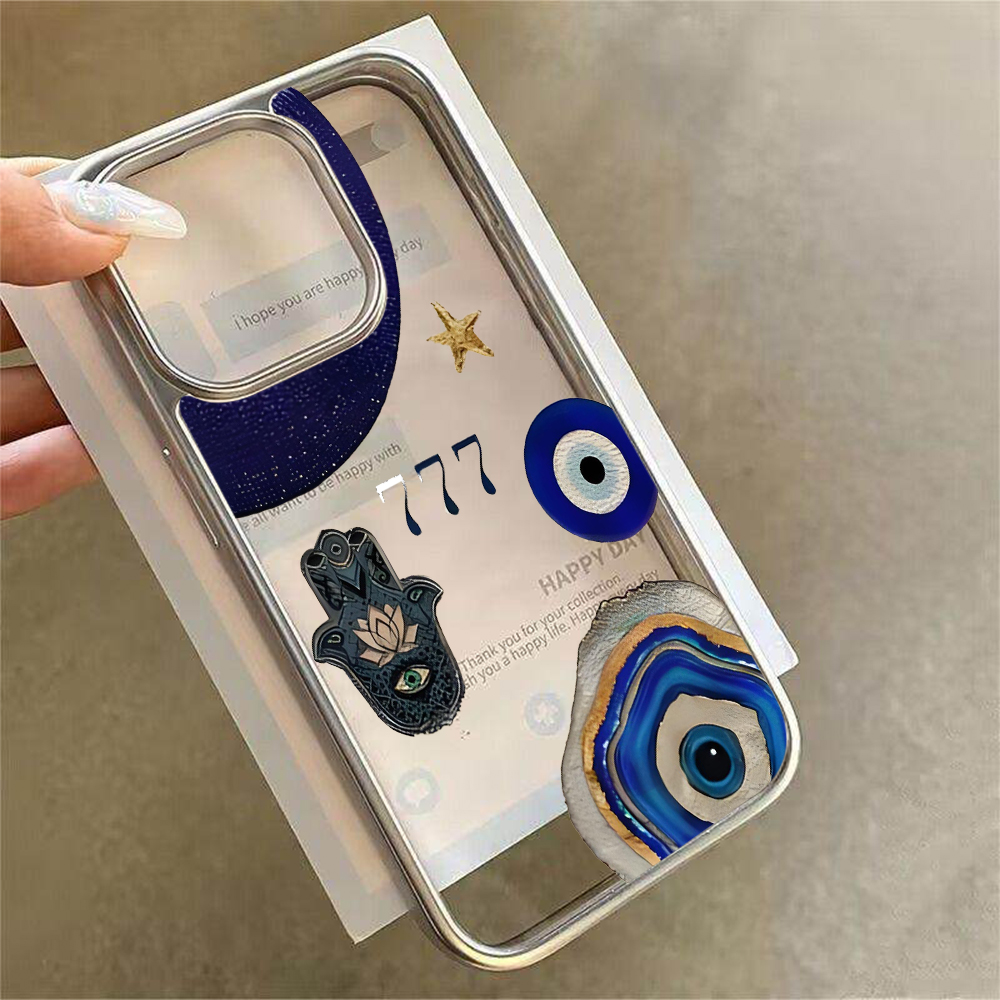 Hamsa Hand Evil Eye Collage Cl - đánh giá và giá Phone Case Clear