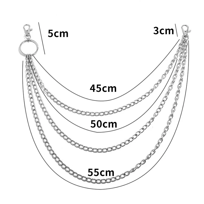 Layer Metal Belt Chain Punk Ho - đánh giá và giá Phone Accessories Hanger