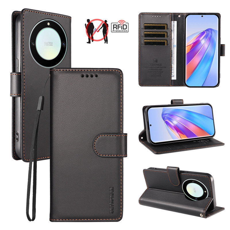 Anti-theft Leather Flip Wallet - đánh giá và giá Huawei Nova 12