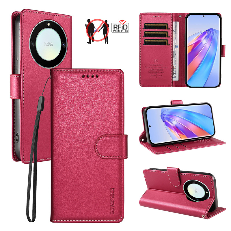 Anti-theft Leather Flip Wallet - đánh giá và giá Huawei Nova 12