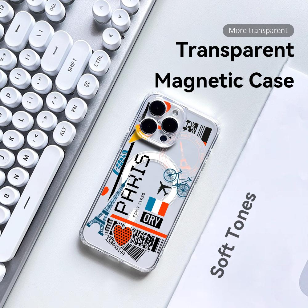 Plane Travel Ticket france Pho - đánh giá và giá Phone Case Clear