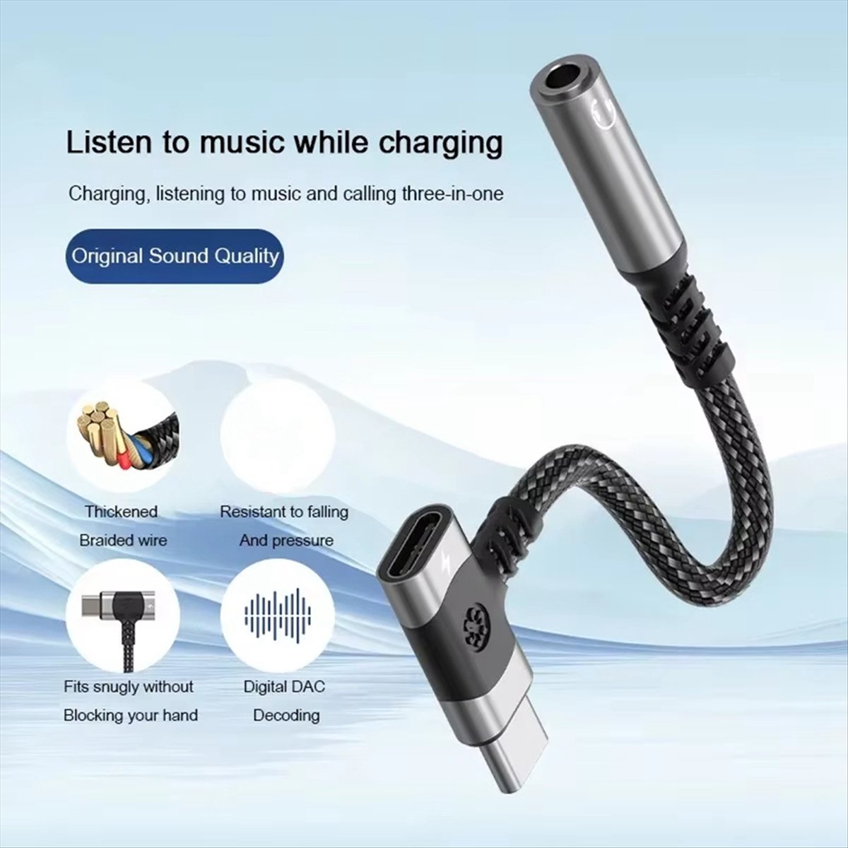 *A14E 2 in 1 USB C to 3.5mm Ja - đánh giá và giá Fast Charging Cable