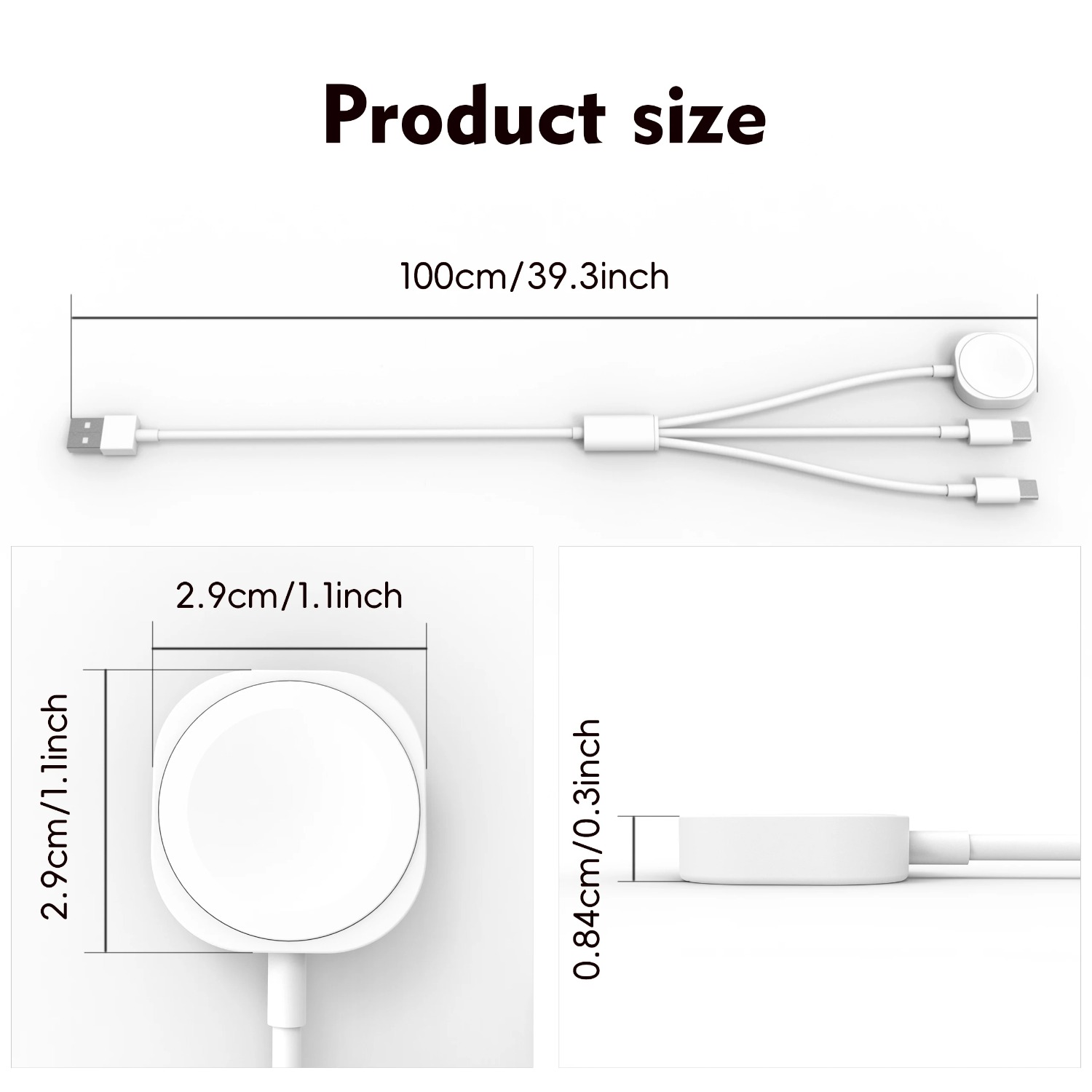 3 in 1  Magnetic Watch Charger - đánh giá và giá Fast Charging Cable