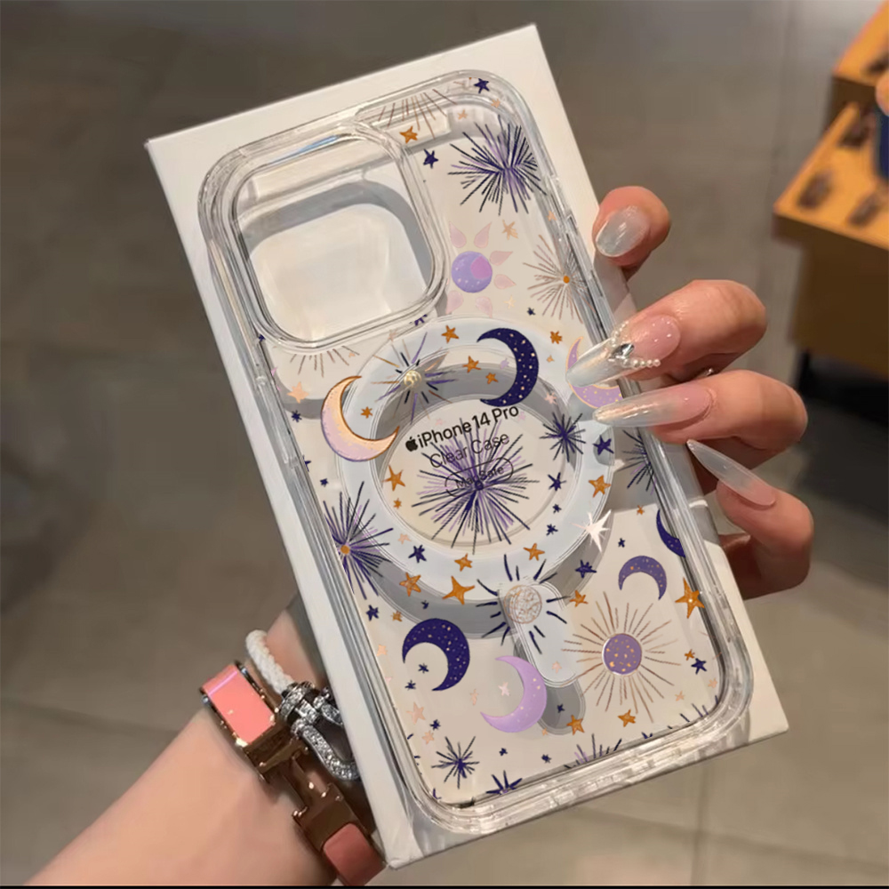 Romantic Sun Moon Stars Phone  - đánh giá và giá Phone Case Clear