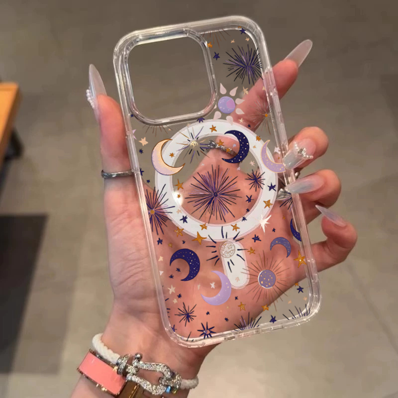 Romantic Sun Moon Stars Phone  - đánh giá và giá Phone Case Clear