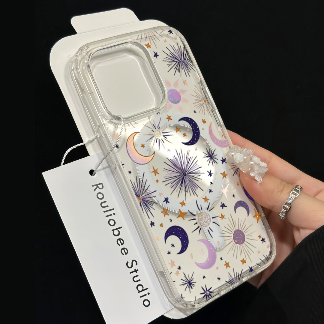 Romantic Sun Moon Stars Phone  - đánh giá và giá Phone Case Clear