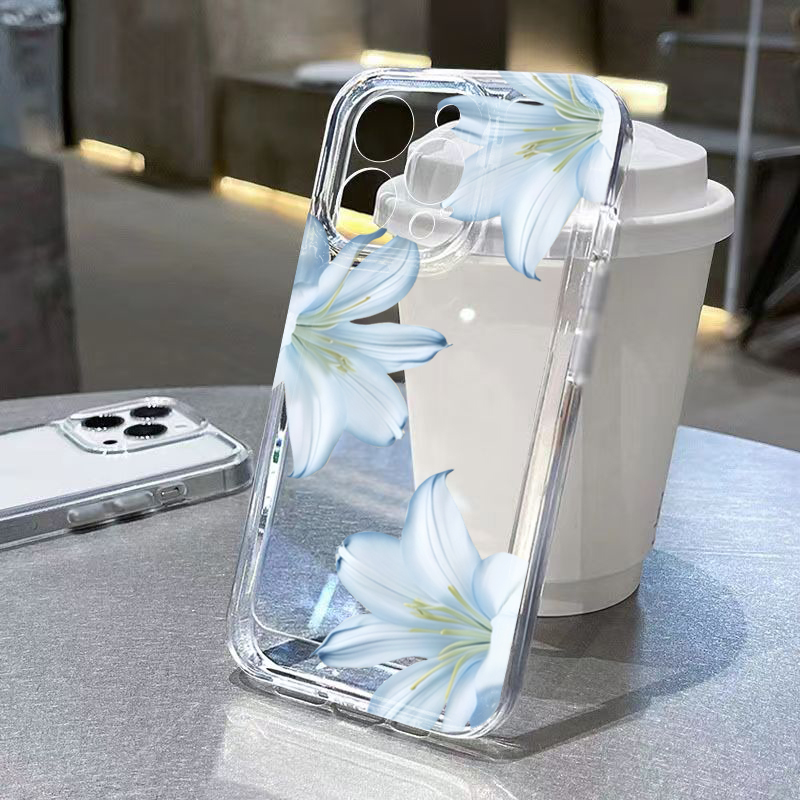 Fashion Exquisite White Lily F - đánh giá và giá Phone Case Clear