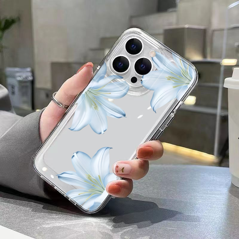 Fashion Exquisite White Lily F - đánh giá và giá Phone Case Clear