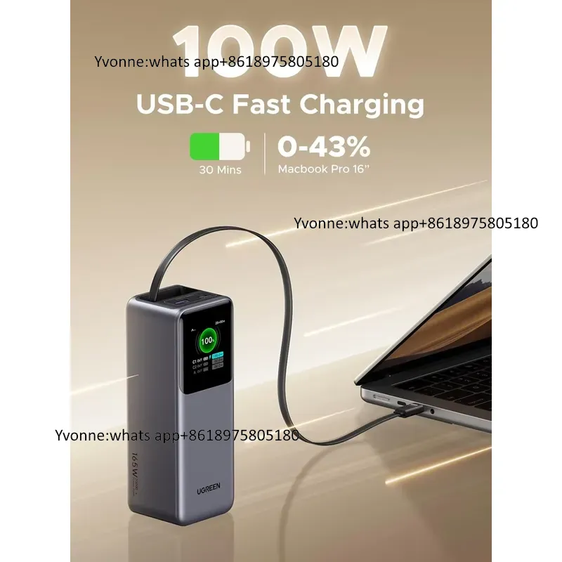 Nexode 20000mAh 165W Power Ban - đánh giá và giá Fast Charging Cable