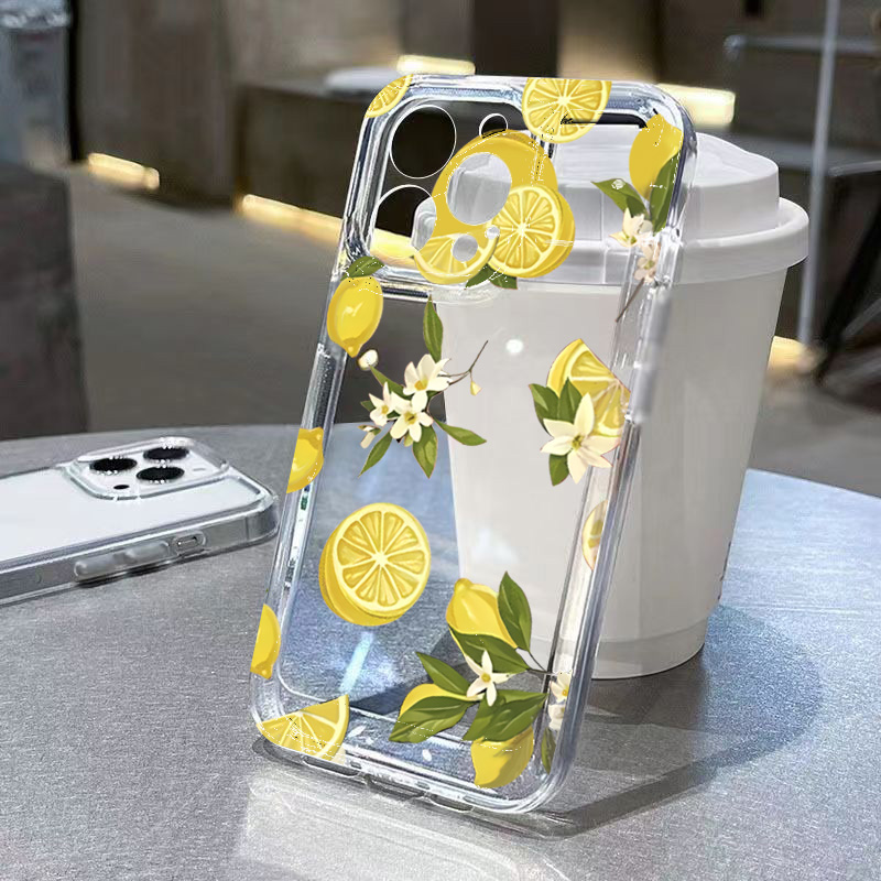 Summer Fruit Lemon Flower Clea - đánh giá và giá Phone Case Clear