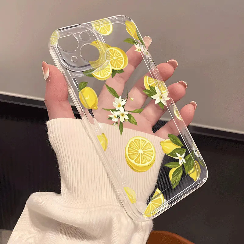 Summer Fruit Lemon Flower Clea - đánh giá và giá Phone Case Clear