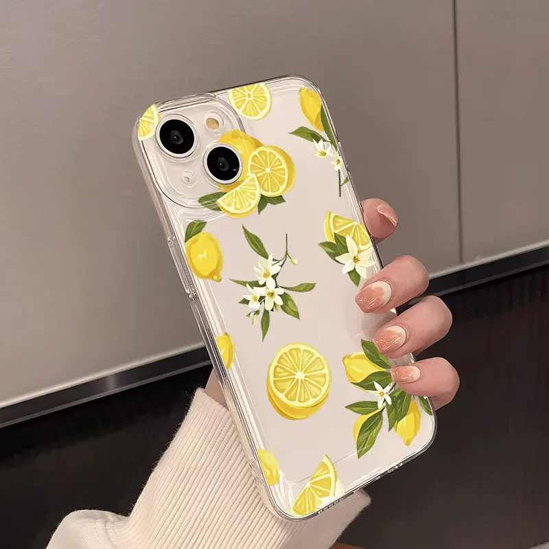 Summer Fruit Lemon Flower Clea - đánh giá và giá Phone Case Clear