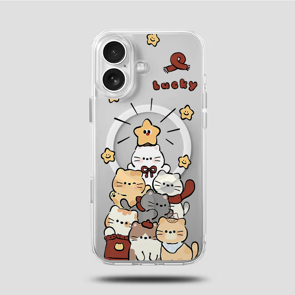 Cute Cartoon Kitten Print Comp - đánh giá và giá Phone Case Clear